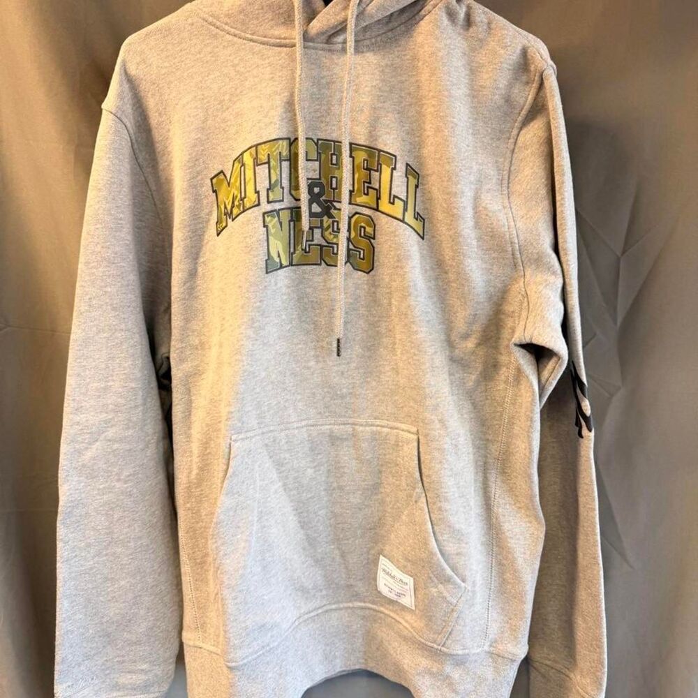 Mitchell-ness Men's Grey Hoodie